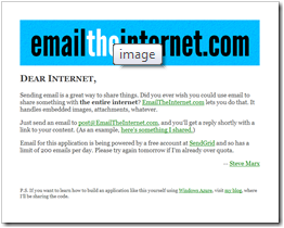 emailtheinternet screenshot